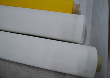 Putih Atau Kuning 64T Mesh Sablon Polyester Untuk Pencetakan Kaca