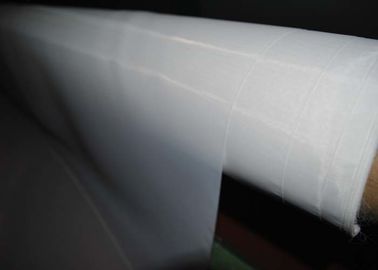 Elastisitas Rendah PET Silk Screen Mesh Roll Dengan Polyester Monofilamen Putih