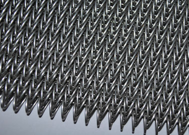 Spiral Stainless Steel Mesh Conveyor Belt Untuk Kue Biskuit, Permukaan Halus