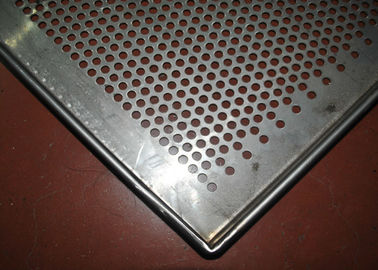 Baki Wire Mesh Stainless Steel berlubang Dehidrasi Diameter Bingkai 5-10mm