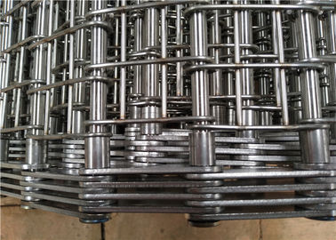 Industri Heavy Duty Conveyor Chain Belt Stainless Steel 304 Tahan Korosi