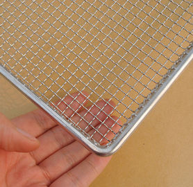 Keranjang anyaman wire mesh keranjang untuk memegang plat kaca stainless steel 304