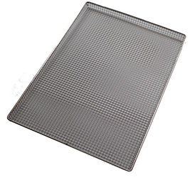 Rectangle 304 316 Stainless Steel Wire Mesh Tray Food Grade Untuk BBQ