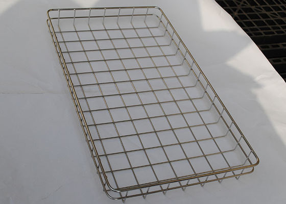 Ukuran Disesuaikan 304 Stainless Steel Wire Mesh Tray Untuk Pengeringan Baloney
