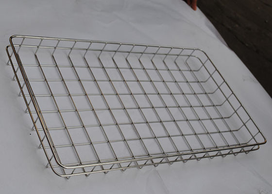 2.0mm Stainless Steel Wire Mesh Tray Perak Dipoles