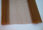 Warna Emas Fasad Dekoratif Logam Coil Tirai Spiral Weave Curtain