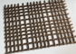 Antique Plated 3.0mm Brass Wire Mesh Sheets Single Crimp Brass Decorative Mesh