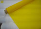 Mesh Pencetakan Polyester Monofilamen Elongasi Rendah Dengan Putih Dan Kuning