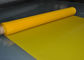 Kain Baut Poliester Putih / Kuning 120 Mesh Untuk Pencetakan Kaca, 158 Mikron