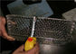 Keranjang kawat logam Stainless Steel disesuaikan dengan dipoles