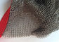Sarung Tangan Stainless Steel Level 5 Keselamatan Reversibel Dengan Tali Tekstil Warna Silver