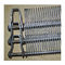 Food Grade Metal Stainless Steel Spiral Wire Conveyor Mesh Belt dengan rantai untuk tungku oven memuaskan 310 s SS dehidrator