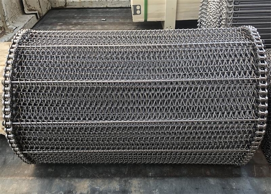 Diameter 0.5mm-5mm Stainless Steel Weave Chain Wire Mesh Conveyor Belt Tahan Karat