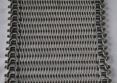 304 Stainless Steel Wire Mesh Conveyor Belt Untuk Memanggang Makanan, SGS Disetujui