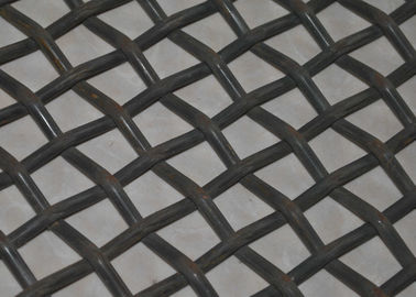 Tugas Berat Carbon Steel Crimped Sheet Wire Mesh Untuk Pengayakan Batubara / Konstruksi