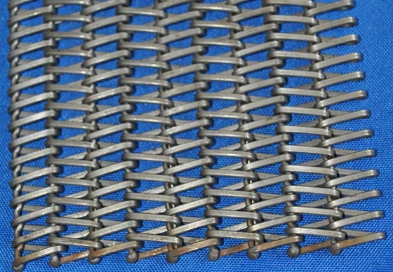 Metal Wire Mesh Stainless Conveyor Belt Aisi 430 Untuk Annealing Tungku Kaca