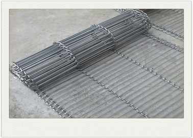 Wire Mesh Conveyor Belt Tangga Flat Flex bahan kawat dilapisi pvc