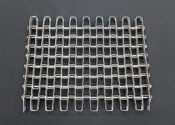Food Grade Stainless Steel Honeycomb Wire Mesh Conveyor Belt Untuk Makanan Pendingin Dan Pembekuan
