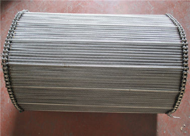 Spiral Kawat Mersh Stainless Steel Conveyor Belt Untuk Pengeringan Oven