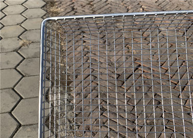 Ukuran Disesuaikan Wire Mesh Basket Tray Tahan Panas Untuk Dehidrasi