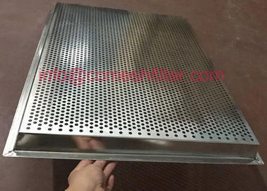 Nampan Stainless Steel berlubang Stackable Food Grade persegi panjang Baking Tray