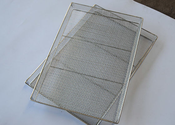 Poles Stainless Steel 1.2mm Wire Mesh Oven Tray Baking