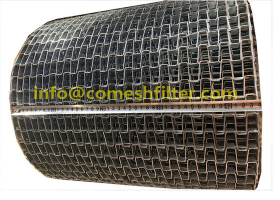 Stainless Steel Weave Flat Wire Comb Honeycomb Conveyor Belt untuk Mencuci Pengeringan Bakery Oven, baja karbon