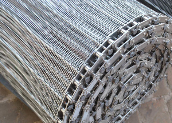Spiral Wire Mesh Conveyor Belt Untuk Pengering Mesh Logam