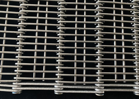 2.0mm Stainless 304 Steel Mesh Conveyor Belt Eye Link