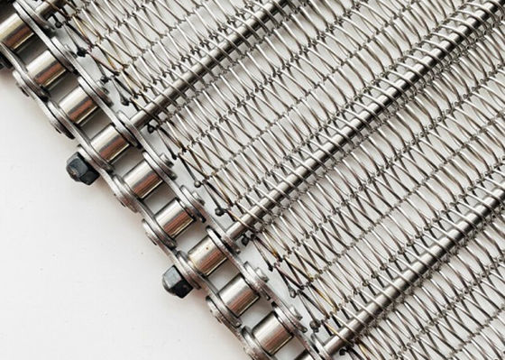 Harga yang bagus Chain Link 1mm Ss Wire Mesh Conveyor Belt Untuk Oven Baking Bakery on line