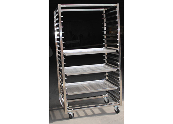 Harga yang bagus Kustom Aluminium Alloy Bakery Rack Trolley 15 16 20 35 38 Tier on line