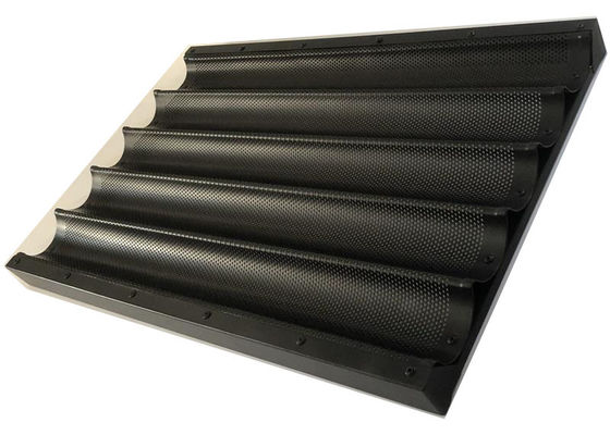 Harga yang bagus 60*40 Cm Baguette Baking Tray Metal Oven Non Stick Coating Berlubang on line
