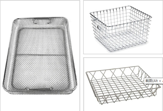 Harga yang bagus Keranjang Disesuaikan Stainless Steel SUS304 Batang Wire Mesh Basket 1000-2000ml on line