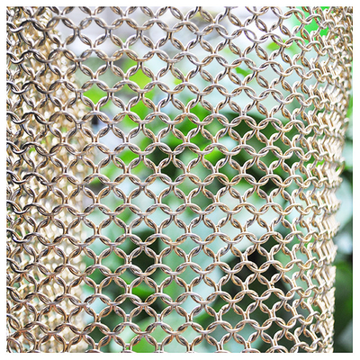 Harga yang bagus 12m Logam Dekoratif Mesh Bangunan Aluminium Wire Mesh Untuk Hiasan Dinding on line