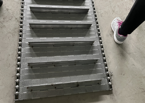 Harga yang bagus Plat Rantai Wire Mesh Berlubang Belt Konveyor Logam 304/316 Stainless Steel on line