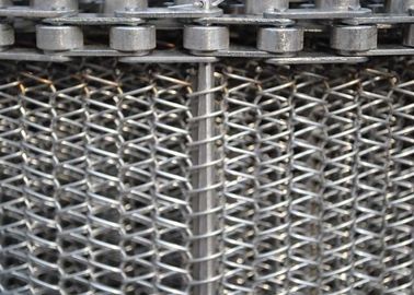 Harga yang bagus Sabuk Konveyor Wire Mesh Kekuatan Tinggi, Sabuk Konveyor Spiral Lentur Datar on line