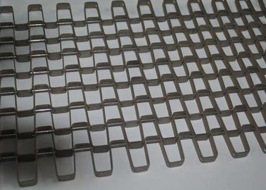 Harga yang bagus Pengeringan Makanan Stainless Steel Conveyor Chain Belt Perak Tahan Suhu Tinggi on line