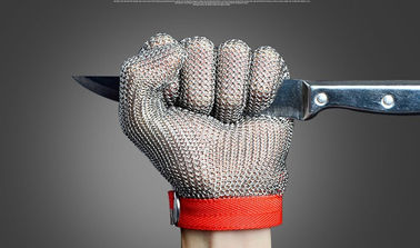 Harga yang bagus SS304 Sarung Tangan Mesh Stainless Steel, Cincin Mesh Stainless Steel Untuk Dapur on line
