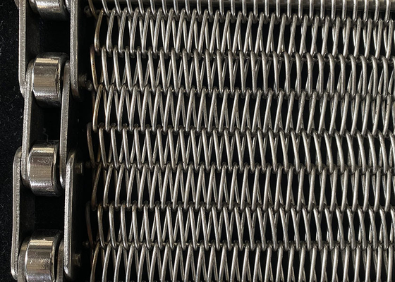 Harga yang bagus High Temperature Food Grade Stainless Steel Wire Mesh Gratex Conveyor Belt Untuk Industri Makanan on line