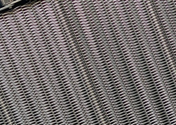 Harga yang bagus Food Grade stainless steel Gratex Belt Wire Mesh Conveyor Belt Untuk industri makanan on line