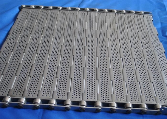 Harga yang bagus Sabuk Konveyor Pelat Rantai Berlubang Baja Tahan Karat Sabuk Jaring Pelat Berengsel on line