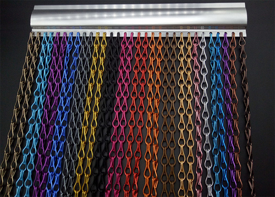 Harga yang bagus Rantai Gantung Logam Tirai Ganda Hook 90x210cm Warna Disesuaikan on line