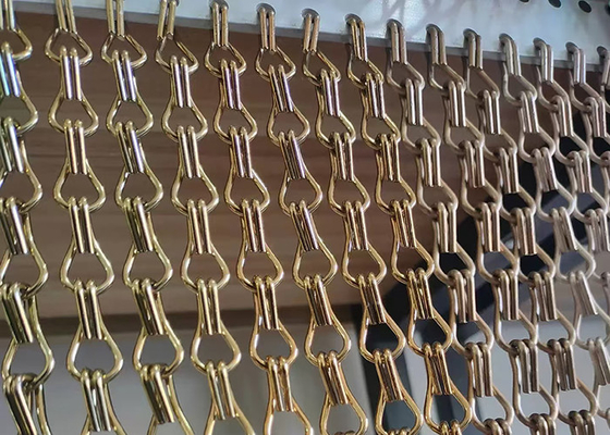 Harga yang bagus Aluminium Chain Link Mesh Disesuaikan Untuk Dekorasi Bangunan on line