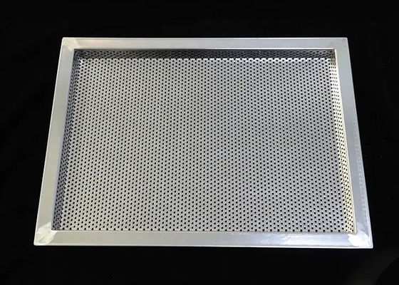 Harga yang bagus Ukuran yang disesuaikan Baja tahan karat 304 316 Tray metal perforated untuk pengeringan pendinginan pembekuan on line