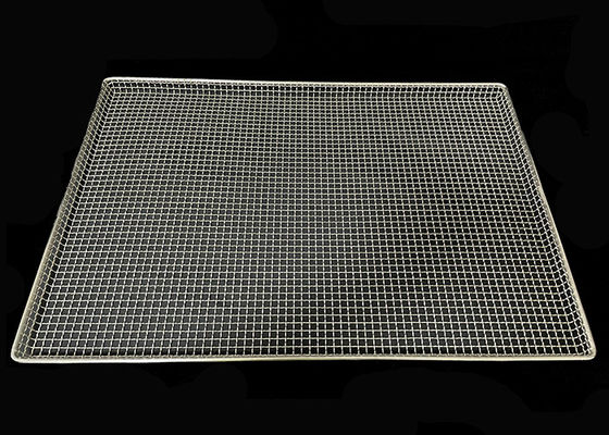 Harga yang bagus Food Grade 18x26 Inch Stainless Steel 316 Metal Las Perforated Pengeringan Tray Untuk Herb on line