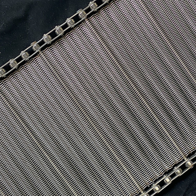 Harga yang bagus Carbon Steel Wire Mesh Conveyor Belt 1m-100m Panjang Polishing on line