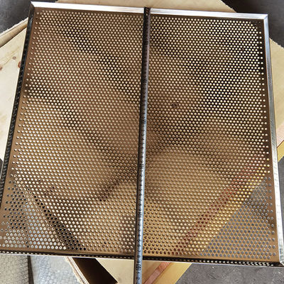 Harga yang bagus Ukuran Custom 304 stainless steel berlubang Metal Mesh plat sheet Trays untuk oven baking on line