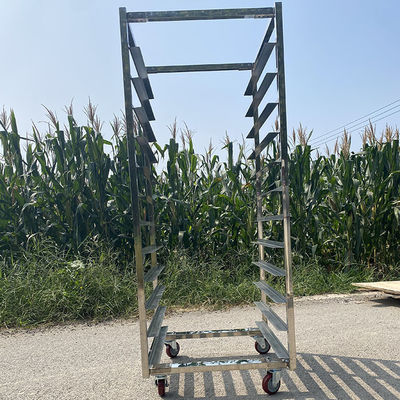 Harga yang bagus 12 Lapisan Baja Tembaga Ringan Roti Baking Pan Tray Trolley Rack on line