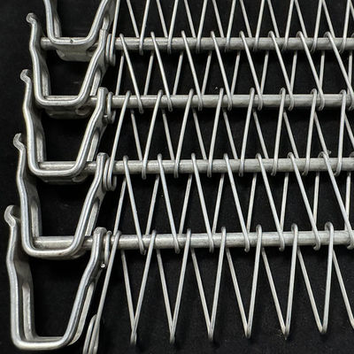 Harga yang bagus IQF Tunnel Freezer Spiral Mesh Conveyor Belt untuk Menara Pendingin on line