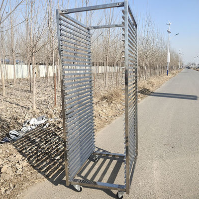 Harga yang bagus 300kg beban beban 30 Tiers stainless steel kue pendingin rak buah pengeringan Trolley on line